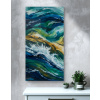 Atelier - Petr Vydra Fotoplátno -Digitální design vlny 2, rozměry Nejprodávanější 120 x 60 cm
