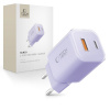 SIEŤOVÁ NABÍJAČKA TECH-PROTECT NCM33 2-PORT NETWORK CHARGER PD 33W / QC3.0 BABY PURPLE