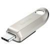 SanDisk Ultra Luxe USB flash disk 256 GB strieborná SDCZ75-256G-G46 USB-C™ (USB 3.2 Gen 1); SDCZ75-256G-G46