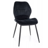 Signal Meble Stolička Jake Velvet čierna