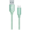 Colorway kábel USB MicroUSB 2.1A 1m, mäta CW-CBUM002-MT