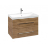 Villeroy & Boch Avento Umývadlová skrinka, 78x51x45 cm, 2 zásuvky, Oak Kansas A89100RH