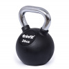 TRINFIT Kettlebell kov / guma s chrom madlem PREMIUM 24 kg