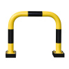 Flexibilný protinárazový ochranný oblúk typ R 7.6, dovnútra, 750 x 640 mm, žlto-čierny