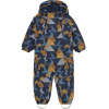 Detský overal Color Kids Coverall W. 2 ZIP AOP Orange Pop 104