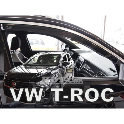 Deflektory - protiprievanové plexi VW T-Roc 5D od 2017