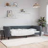 vidaXL Denná posteľ tmavosivá 90x200 cm zamat - Sivá - 223705-241612