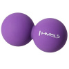 Dvojitá masážna loptička HMS BLC02 Lacrosse Ball, fialová