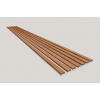 Dekoračný 3D lamelový Akustic panel 265x30x2,4 cm Filc MDF Biela lamela fólia Dub Jesenný 3D-F-MDF-DJ-BIEL