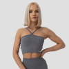 GymBeam Športová podprsenka Halter FLO Grey MM