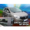 Deflektory DACIA Lodgy 5D (+zadné) (od 2012)