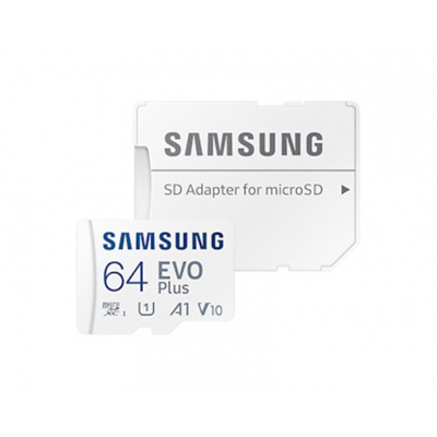 Samsung EVO Plus microSDXC/64GB/130MB/UHS-I U1 / Class 10 + Adaptér