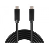 PremiumCord USB-C kabel ( USB 3.1 gen 2, 3A, 10Gbit/s ) černý, 2m (ku31cg2bk)
