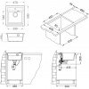 ALVEUS CZ ATROX 20 beton 81 + pop up sifon 470x500x200 mm
