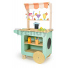 Drevený plážový bar s nápojmi Drinks Trolley Tender Leaf Toys s tabuľkou na písanie kriedou