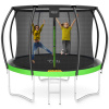 Trampolína so sieťou 4FIZJO 312 cm FT 10 (304-312 cm) (DOMÁCA TRAMPOLÍNA PRE DETI PRE DOM A ZÁHRADU S VNÚTORNOU ZÁHRADNOU SIEŤOU)