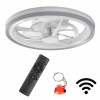 Stropný ventilátor Rabalux Fanricius 71335 strieborný/sivý