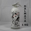 MAXFIRE DALMATA 1 kg ABC práškový hasiaci prístroj, práškový hasiaci prístroj 5A 34B C, s držiakom