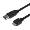 PremiumCord Kábel Micro USB 3.0 5 Gbps USB A - Micro USB B, MM, 0,5 m ku3ma05bk