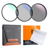 K&F55mm 3pcs Professional Lens Filter Kit (MCUV/CPL/ND4) + Filter Pouch K&F Concept