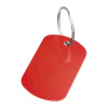 Kovová kľúčenka, červená