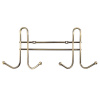 Vešiak 4 háčiky zlatý antik AWD1714