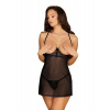 Sexy košieľka Pearlove chemise - Obsessive S/M černá