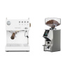 Ascaso Steel UNO PID, White&Wood + Eureka Mignon Specialita Smart, CR chrome