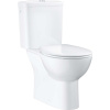 GROHE Bau Ceramic WC misa kombi Rimless s hlbokým splachovaním, spodný odpad + WC nádržka + Softclose WC sedátko, 364 x 701 x 772 mm, alpská biela, 39346000