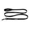 Alcott Adventure Leash 180cm Black - reflexná stuha vodítko pre psa, čierna - M