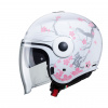 CABERG Prilba s otvorenou tvárou UPTOWN BLOOM biela ružová S (CABERG Prilba s otvorenou tvárou UPTOWN BLOOM biela ružová S)