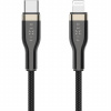 FIXED opletený nabíjací a dátový kábel PD 60W USB-C/Lightning - MFi na iPhone/iPad/iPod/AirPods - 0,5 m - čierny FIXDB-CL05-BK - možnosť vrátiť tovar ZADARMO do 30tich dní