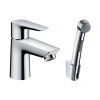Hansgrohe Talis E Umývadlová batéria s ručnou sprchou Bidette, chróm 71729000-HG