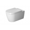 Duravit ME by Starck Závesné WC s doskou SoftClose, Rimless, s WonderGliss, biela 45290900A11