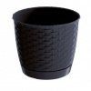 Trebor Kvetináč RATOLLA round antracit 22x19,5cm DRLO220/S433