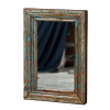 Sanu Babu Zrkadlo v ráme z teakového dreva, ručné rezby, 54x6x77cm