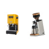 Gaggia New Classic E24, yellow + Eureka Mignon Single Dose PRO, White & Oak