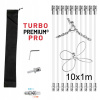 Turbo Premium Rotačná kefa na čistenie komína s reťazovou hlavou set 10 m