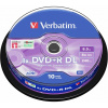 VERBATIM DVD+R(10 ks) Double layer/8x/8.5GB/spindle