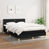 vidaXL Posteľný rám boxspring s matracom čierny 140x200 cm látka 3140539