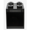 LEGO Brick 4 závesná polica čierna