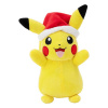 Jazwares Pokémon plyšový zimný Pikachu s vianočnou čiapkou 20 cm