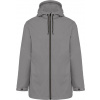 KARIBAN VINTAGE K6153 / Unisex vetrovka s kapucňou - silver XXXL