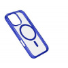 Zadní kryt Cellularline Iconic Mag s podporou Magsafe pro Apple iPhone 16 Pro Max, čirý / tmavě modrý