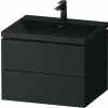 Duravit Vitrium Color - Umývadlo so závesnou skrinkou 600x480x480 mm, tmavošedá matná VT6950OHEHE0000