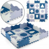 Mata piankowa puzzle Jolly 3x3 Shapes - Blue (Penová podložka vzdelávacie puzzle tvary hrubé 1,2 cm Jolly 3x3 Milly Mally)