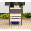 Westmann Box 1 kovový box na odpadkové koše 1x 240l, imitácia dreva Westmann