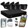 Monitorovací set DVS, 4 analógové kamery 8Mpx, vonkajšie, 1TB, IP66, čierny