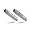 GPR Dvojitá koncovka výfuku Slip - on GPR DEEPTONE INOX T.71.DE Brushed Stainless steel including removable db killers, link pipes and catalysts