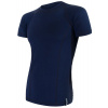 SENSOR MERINO DF pánské triko kr.rukáv deep blu - S